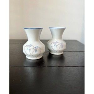 2 Piece Vintage Leart Mini Bud Vase made In Brazil